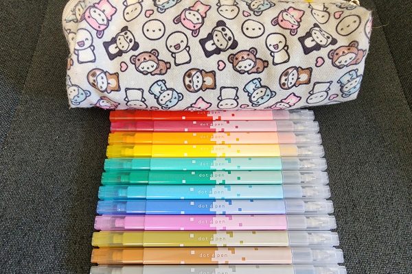 Pen Swatch | Sun-Star Dot é Pen Square Marker